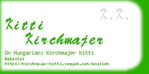kitti kirchmajer business card
